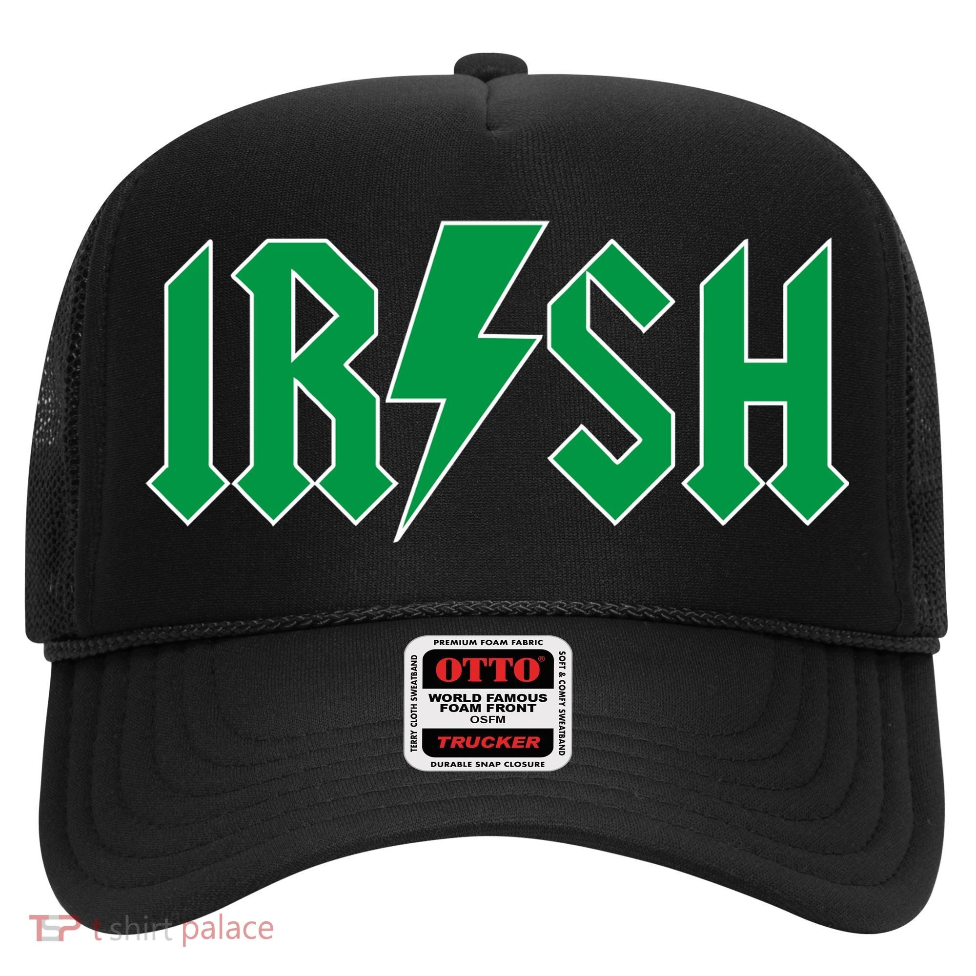 Irish Rocks Logo Music Parody St Patricks Day Hat