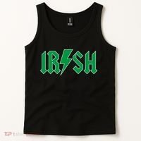 Irish Rocks Logo Music Parody St Patricks Day Tank Top thumb 2