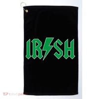 Irish Rocks Logo Music Parody St Patricks Day Golf Towel thumb 0