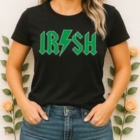 Irish Rocks Logo Music Parody St Patricks Day Women's T-Shirt thumb 2