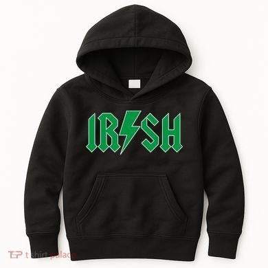 Irish Rocks Logo Music Parody St Patricks Day Kids Hoodie