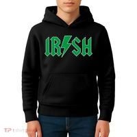Irish Rocks Logo Music Parody St Patricks Day Kids Hoodie thumb 4