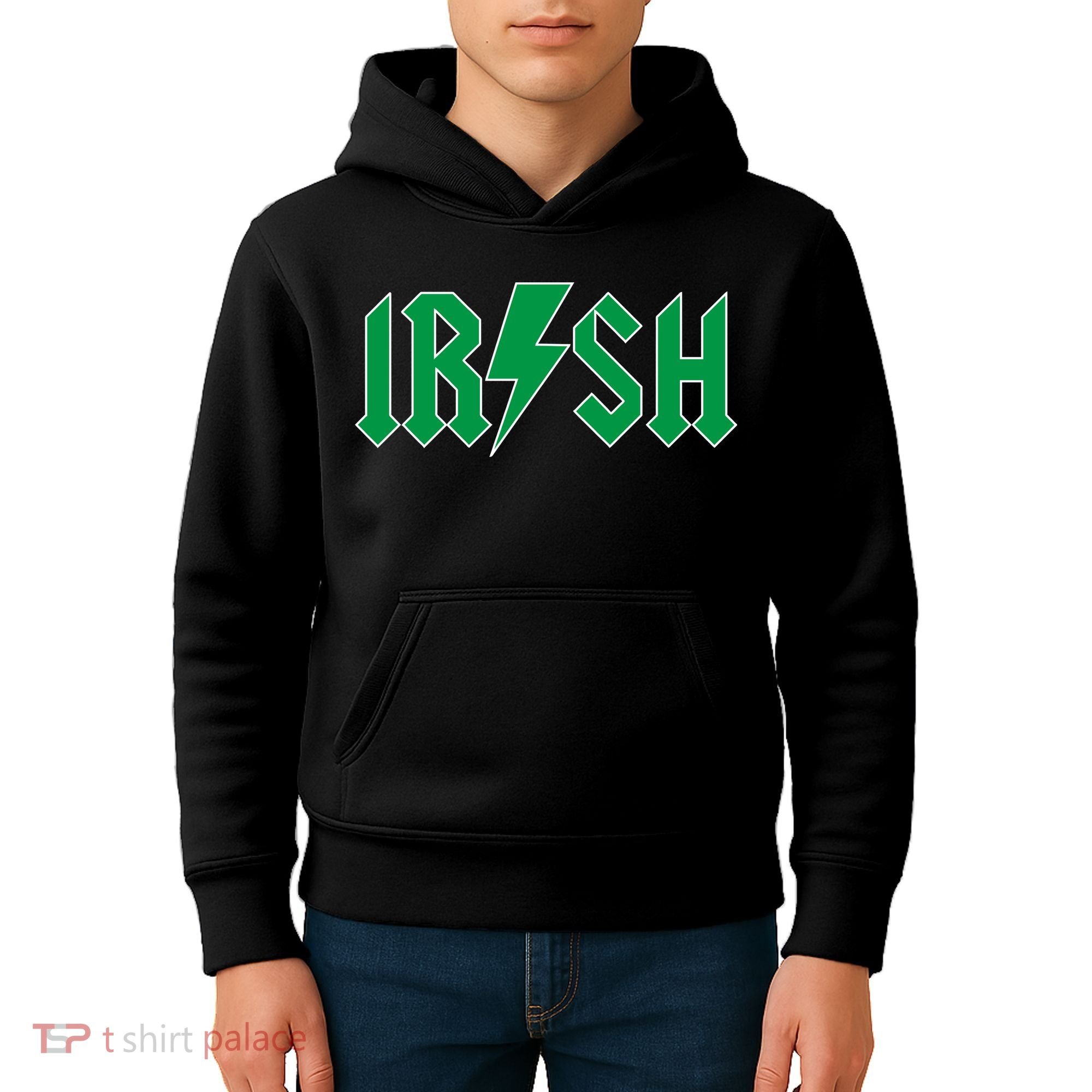 Irish Rocks Logo Music Parody St Patricks Day Kids Hoodie