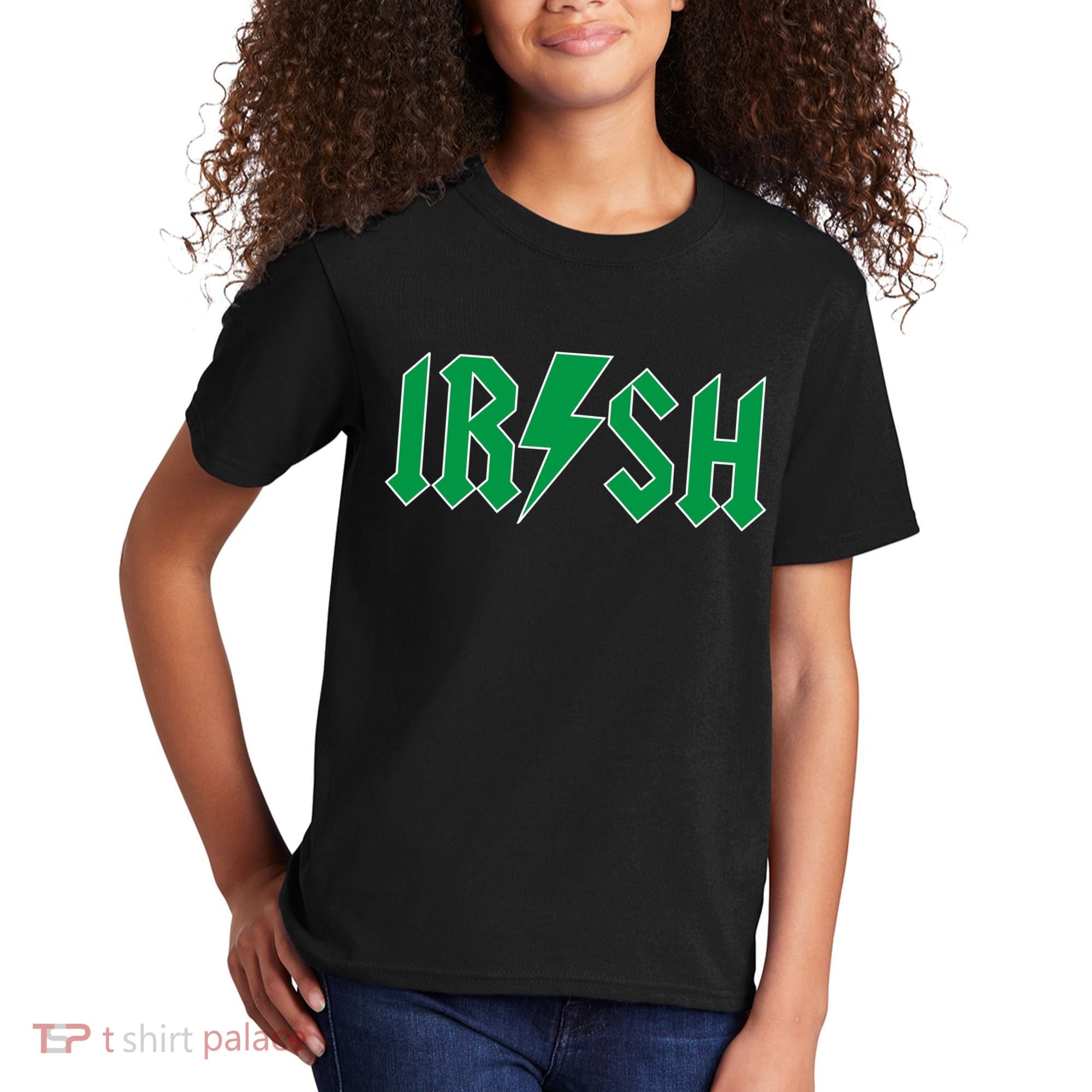 Irish Rocks Logo Music Parody St Patricks Day Kids T-Shirt
