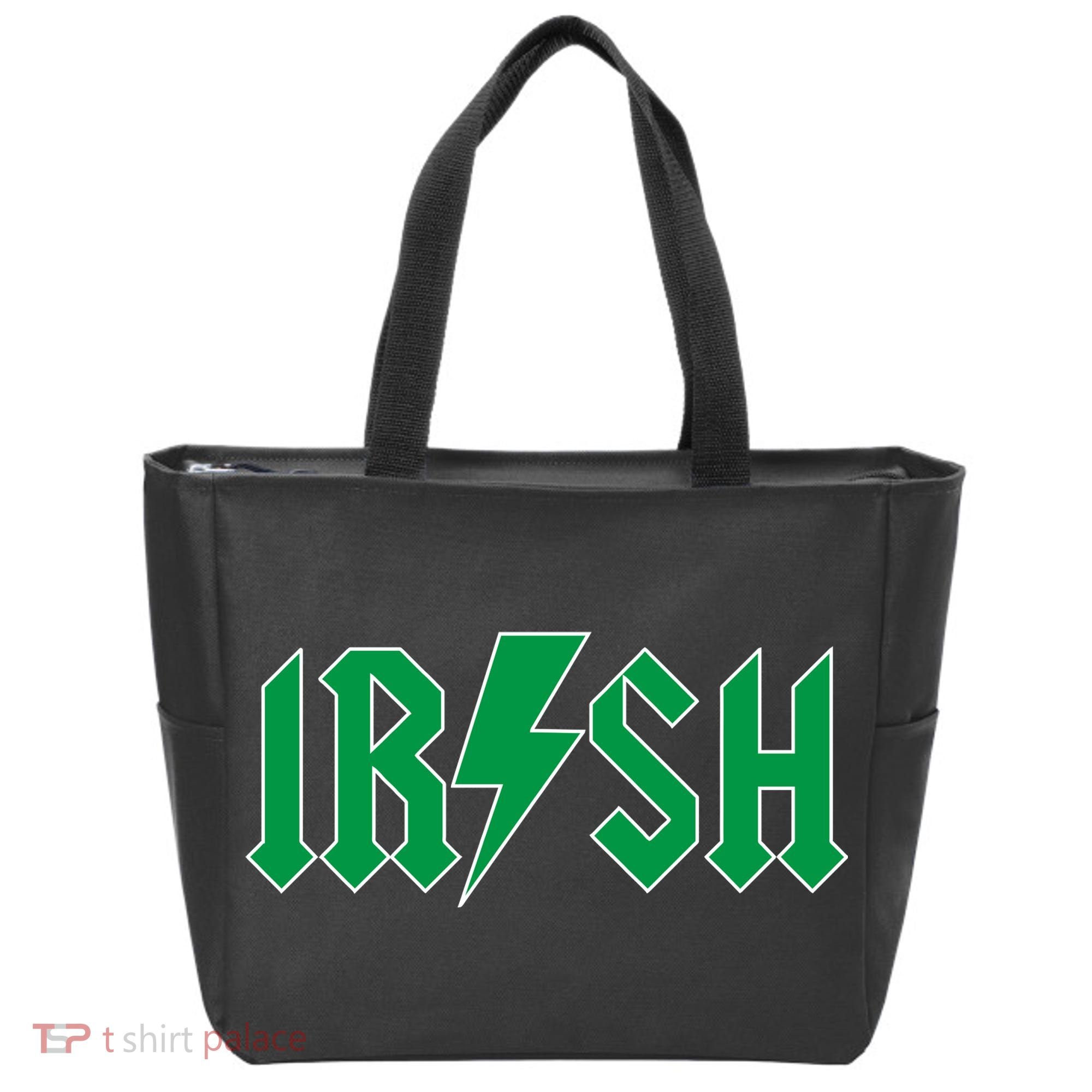 Irish Rocks Logo Music Parody St Patricks Day Tote Bag