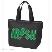 Irish Rocks Logo Music Parody St Patricks Day Tote Bag thumb 3