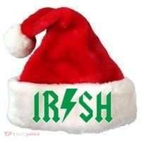 Irish Rocks Logo Music Parody St Patricks Day Santa Hat thumb 0