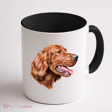 Irish Setter Portrait Coffee Mug back