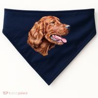 Irish Setter Portrait USA-Made Doggie Bandana thumb 0