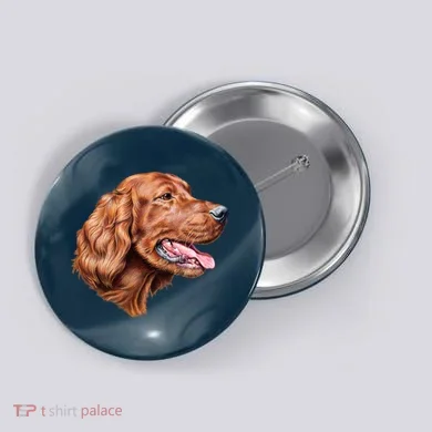 Irish Setter Portrait Button