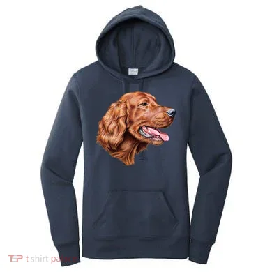 Irish Setter Portrait Women's Hoodie