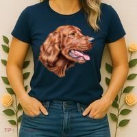 Irish Setter Portrait Women's T-Shirt thumb 2