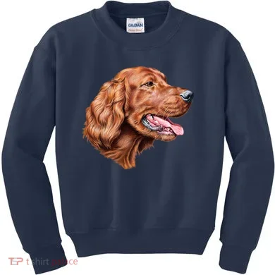 Irish Setter Portrait Kids Sweatshirt