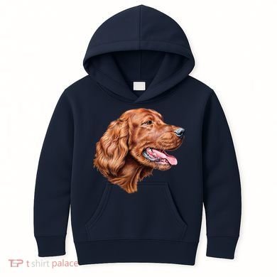 Irish Setter Portrait Kids Hoodie