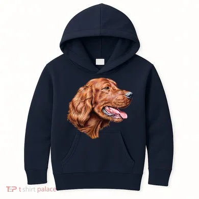 Irish Setter Portrait Kids Hoodie