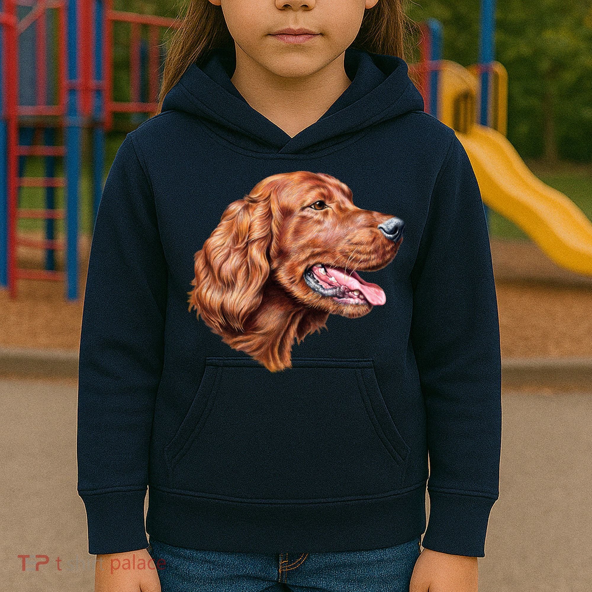 Irish Setter Portrait Kids Hoodie