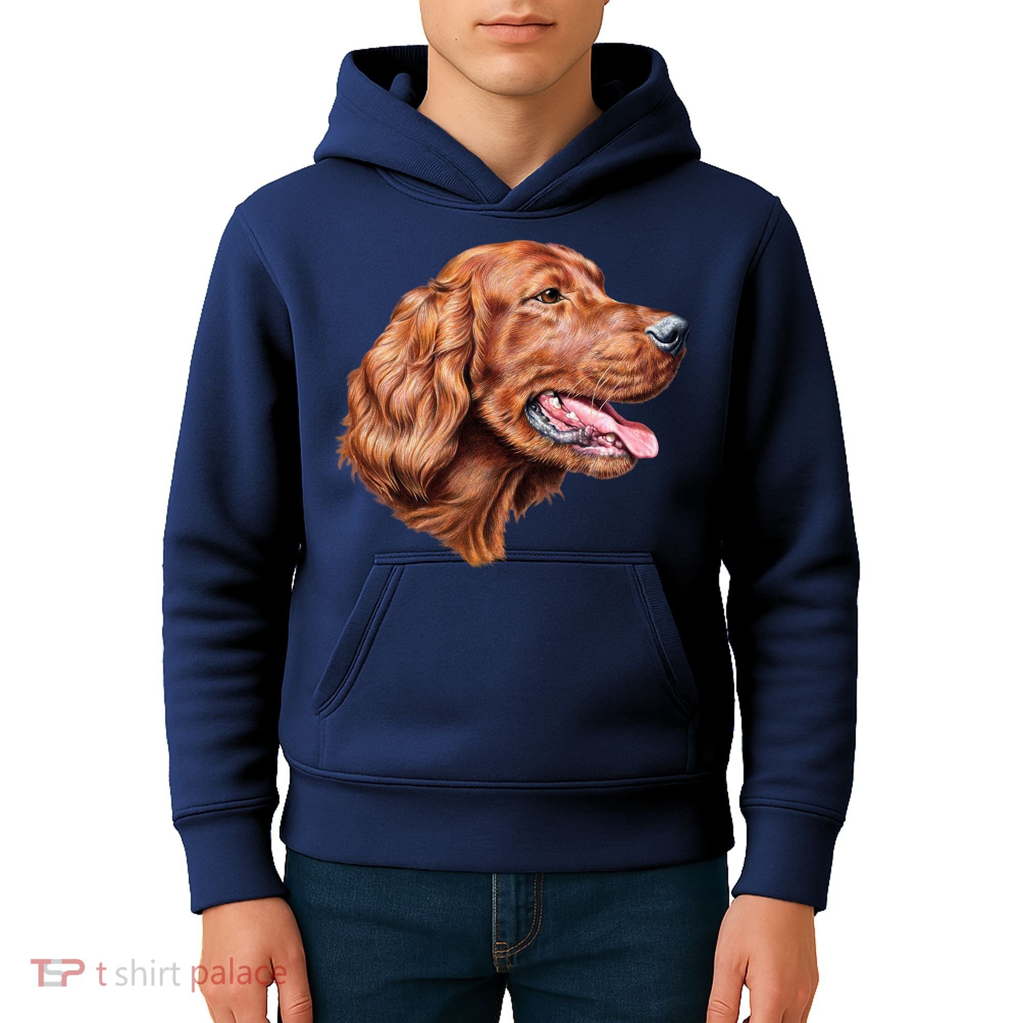 Irish Setter Portrait Kids Hoodie