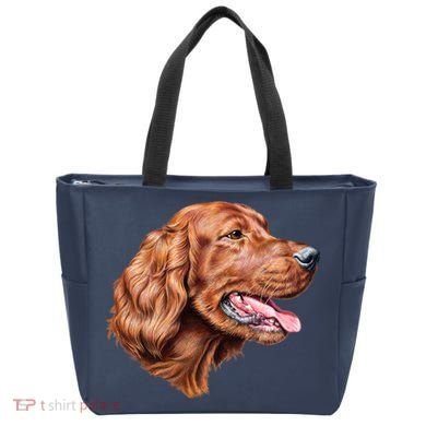 Irish Setter Portrait Tote Bag