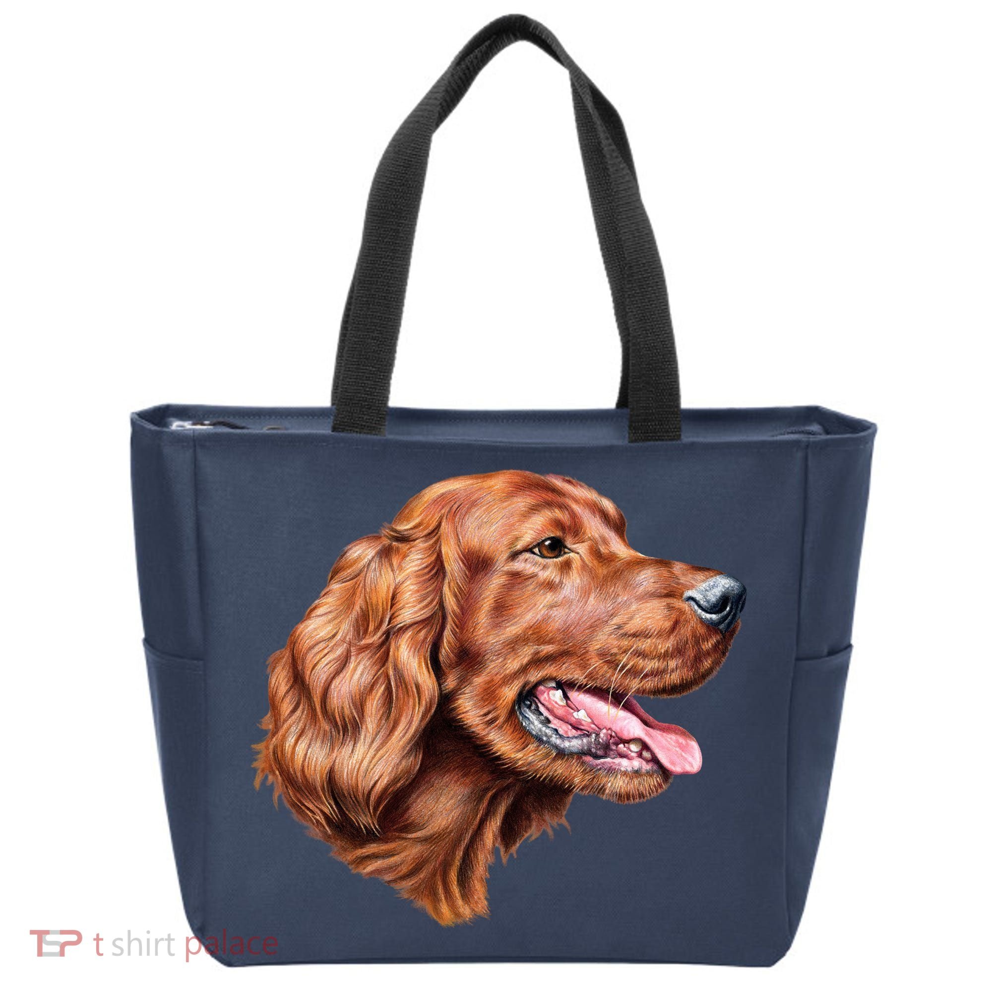Irish Setter Portrait Tote Bag