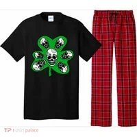 Irish Shamrock Clover Skulls Pajama Set thumb 0