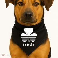 Irish Shamrock Logo USA-Made Doggie Bandana thumb 1