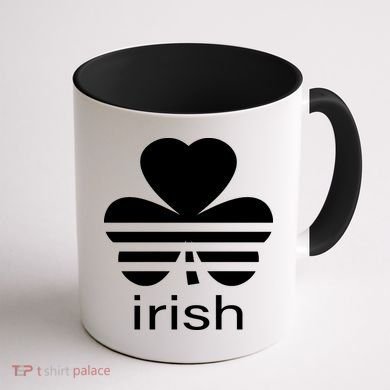 Irish Shamrock Logo Coffee Mug back