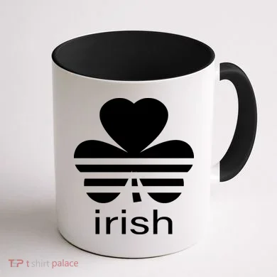Irish Shamrock Logo Coffee Mug back