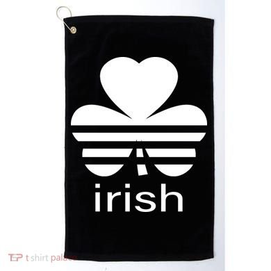 Irish Shamrock Logo Golf Towel