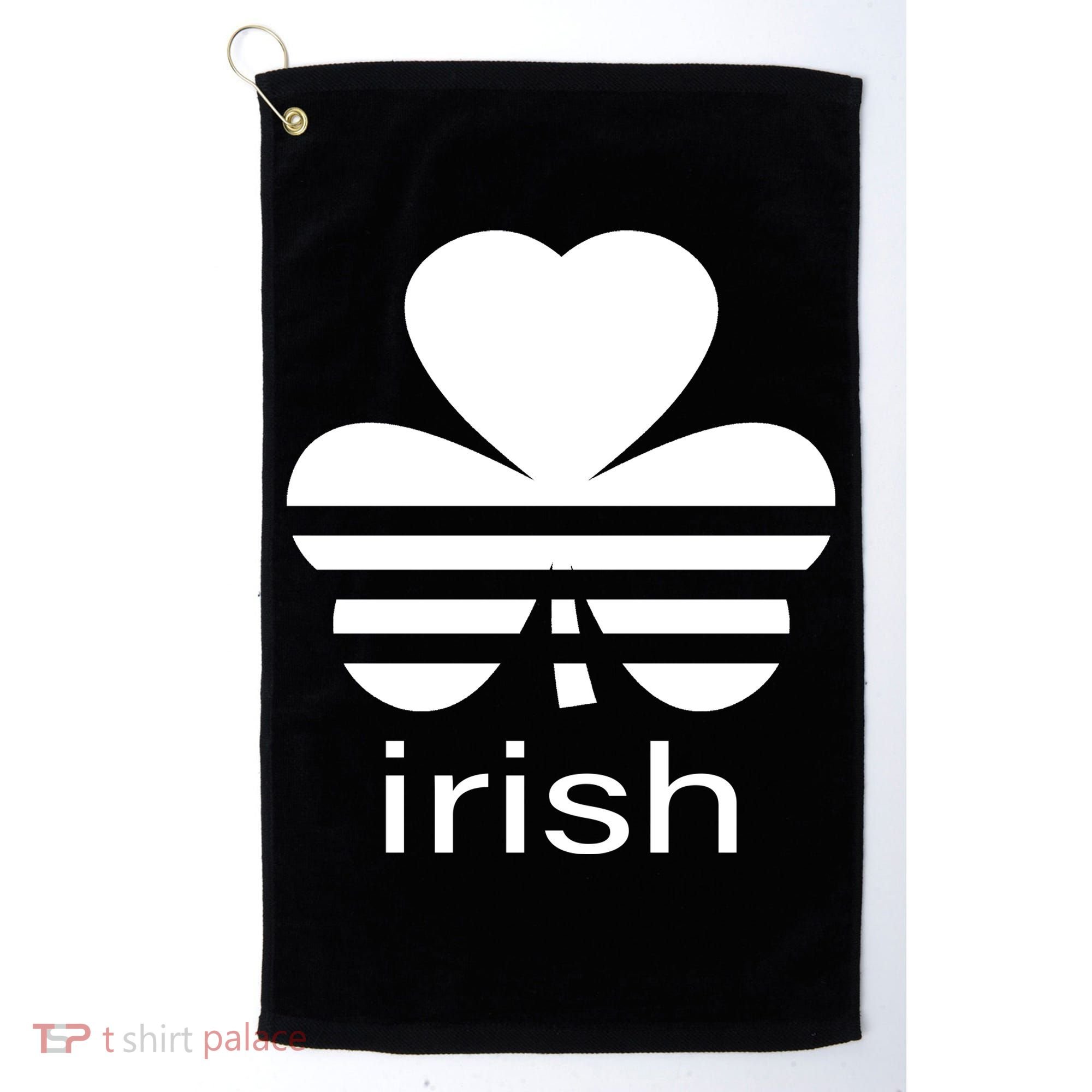 Irish Shamrock Logo Golf Towel