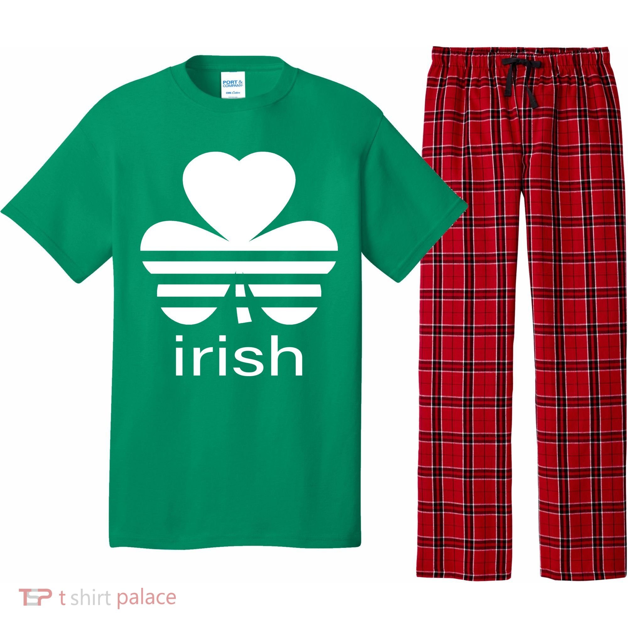 Irish Shamrock Logo Pajama Set
