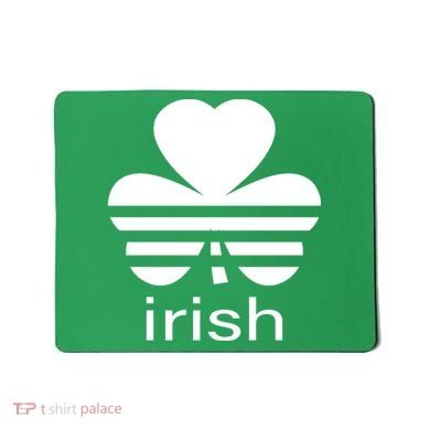 Irish Shamrock Logo Mousepad