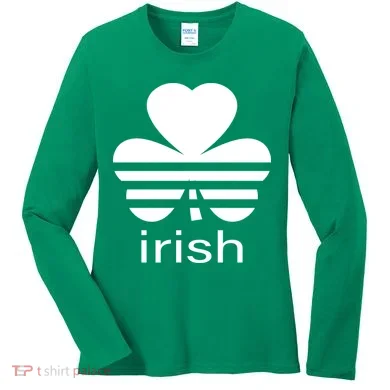 Irish Shamrock Logo Women's Long Sleeve Shirt