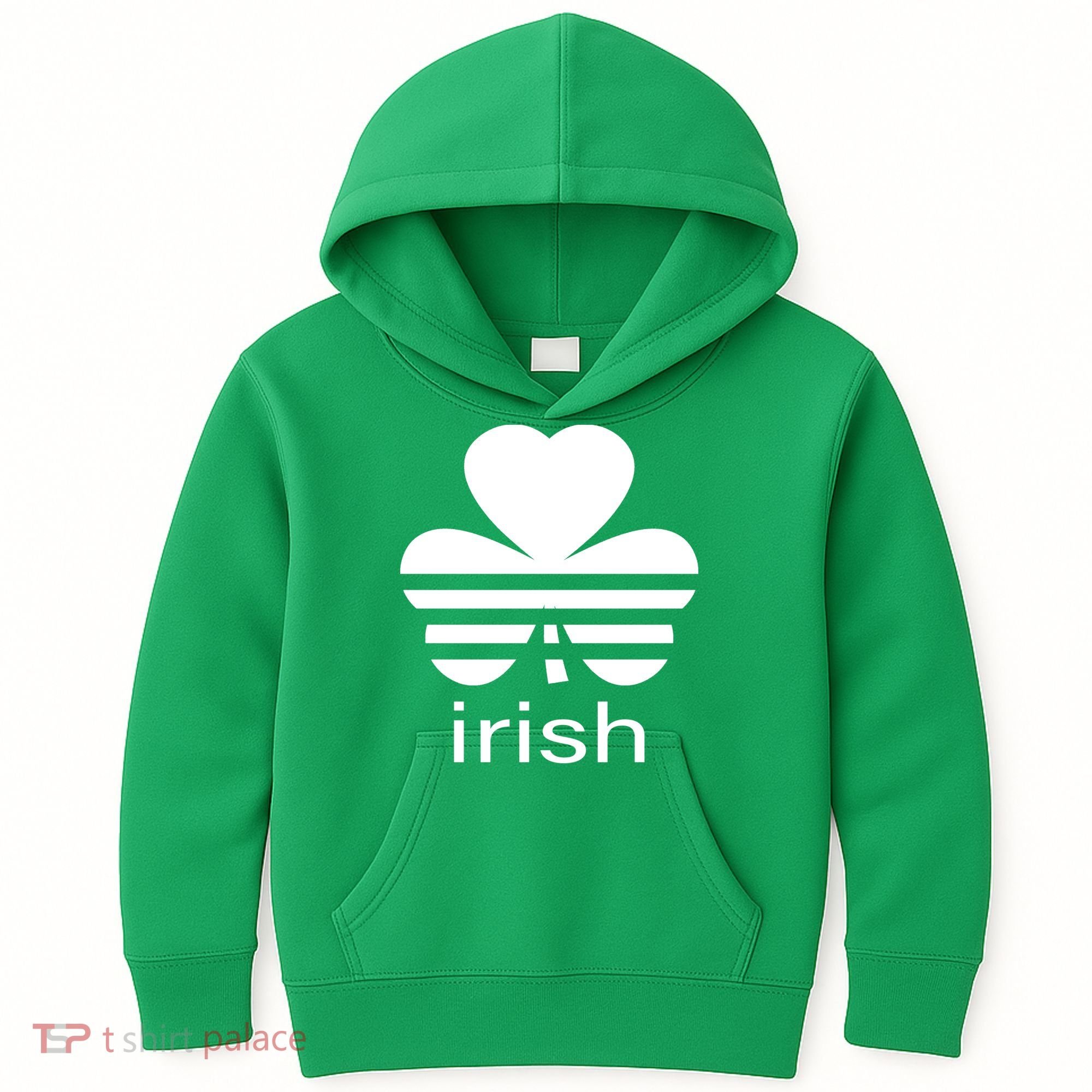 Irish Shamrock Logo Kids Hoodie