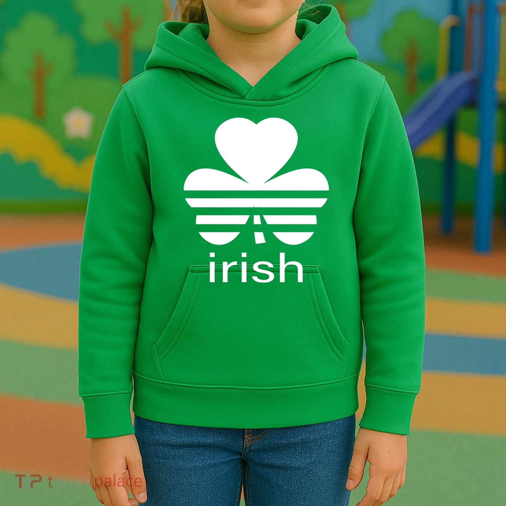 Irish Shamrock Logo Kids Hoodie
