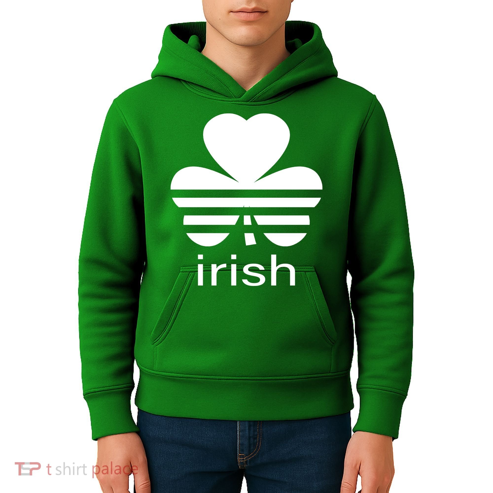 Irish Shamrock Logo Kids Hoodie