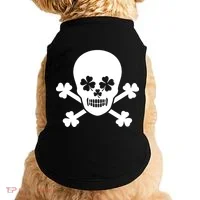 Irish Shamrock Skull Doggie Tank thumb 0