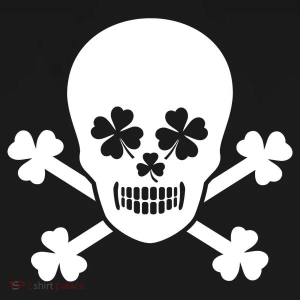 Irish Shamrock Skull Doggie Tank
