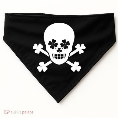 Irish Shamrock Skull USA-Made Doggie Bandana