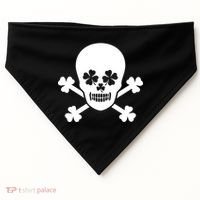 Irish Shamrock Skull USA-Made Doggie Bandana thumb 0