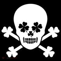 Irish Shamrock Skull USA-Made Doggie Bandana thumb 2