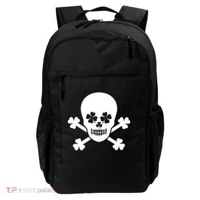 Irish Shamrock Skull Backpack