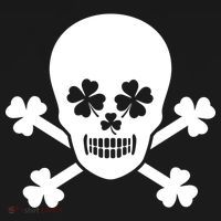 Irish Shamrock Skull Backpack thumb 2