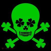 Irish Shamrock Skull Coffee Mug thumb 5