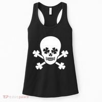 Irish Shamrock Skull Women's Tank Top thumb 0