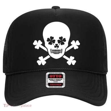 Irish Shamrock Skull Hat