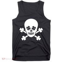 Irish Shamrock Skull Tank Top thumb 0