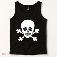 Irish Shamrock Skull Tank Top thumb 2