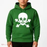 Irish Shamrock Skull Hoodie thumb 2