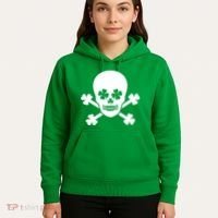 Irish Shamrock Skull Hoodie thumb 5