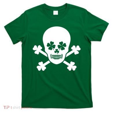 Irish Shamrock Skull T-Shirt